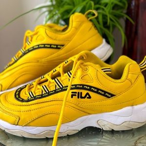 Yellow FILA Sneaker Size 5.5Y/ 7W